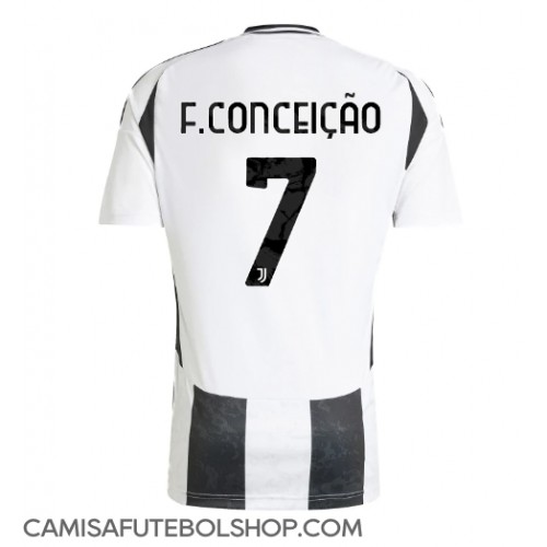 Camisa de time de futebol Juventus Francisco Conceicao #7 Replicas 1º Equipamento 2024-25 Manga Curta